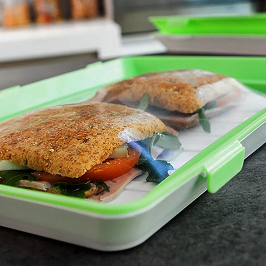 Pack x6 Bandejas Herméticas de Conservación – Reutilizables, Apilables y al Semi Vacío