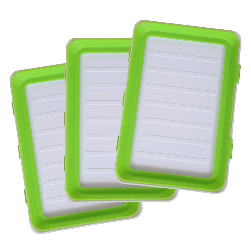 Pack x6 Bandejas Herméticas de Conservación – Reutilizables, Apilables y al Semi Vacío