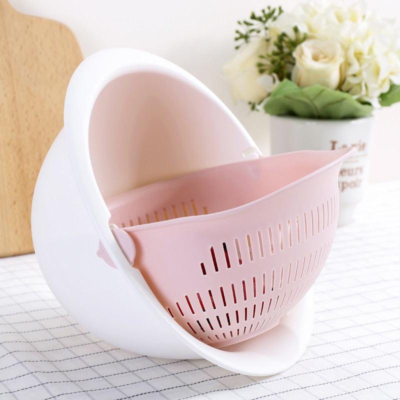 Silicone Kitchen Double Drain Basket - Purovolution