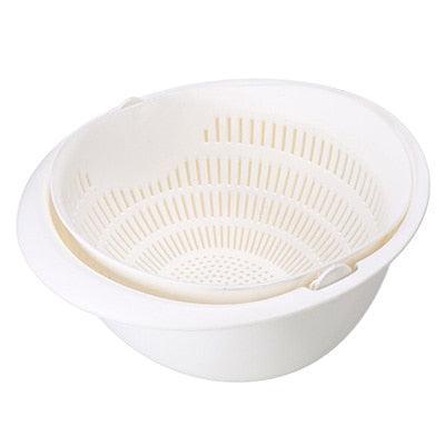 Silicone Kitchen Double Drain Basket - Purovolution