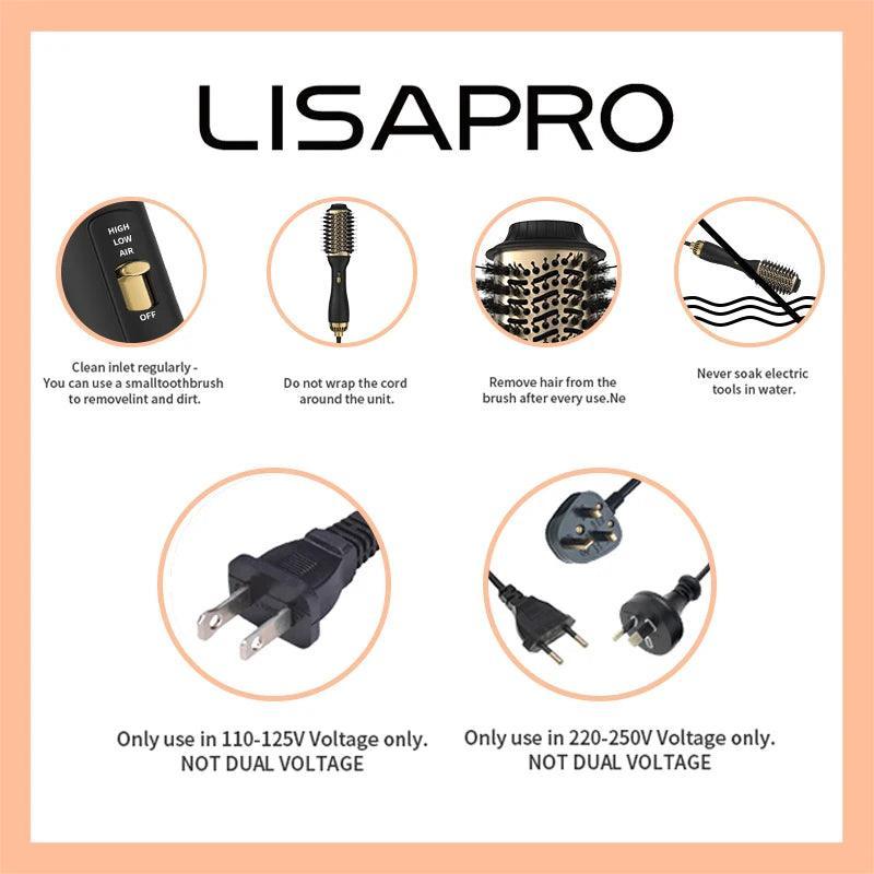 LISAPRO One-Step Hot Air Brush&Volumizer PLUS 2.0 Special Offer - Purovolution