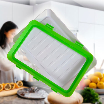 Pack x6 Bandejas Herméticas de Conservación – Reutilizables, Apilables y al Semi Vacío